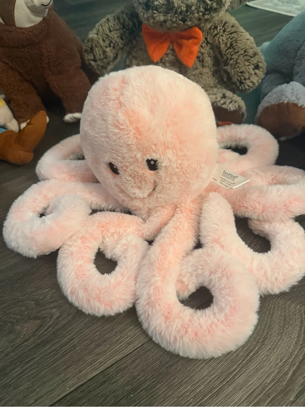 Plush Pink Octopus Soft Toy - Kids Toy